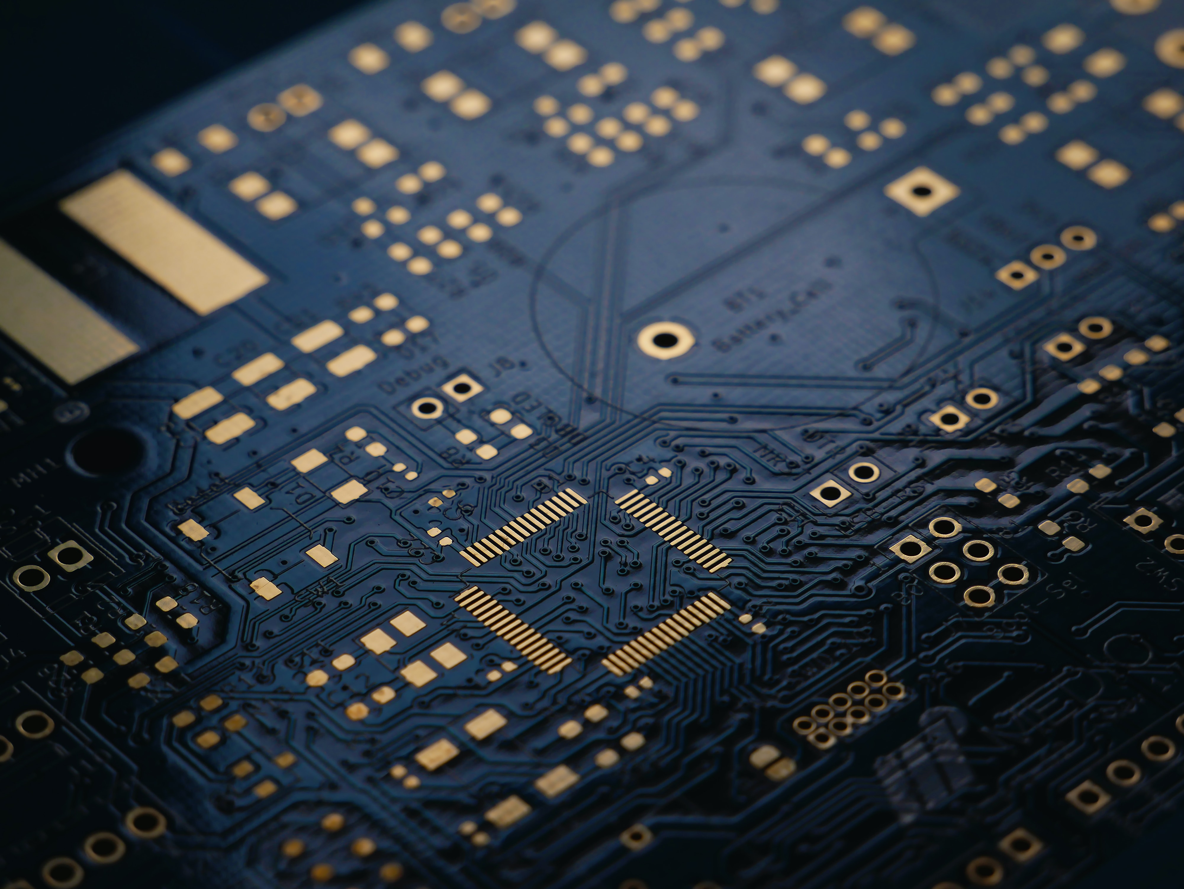Close up photo of a circuit board
