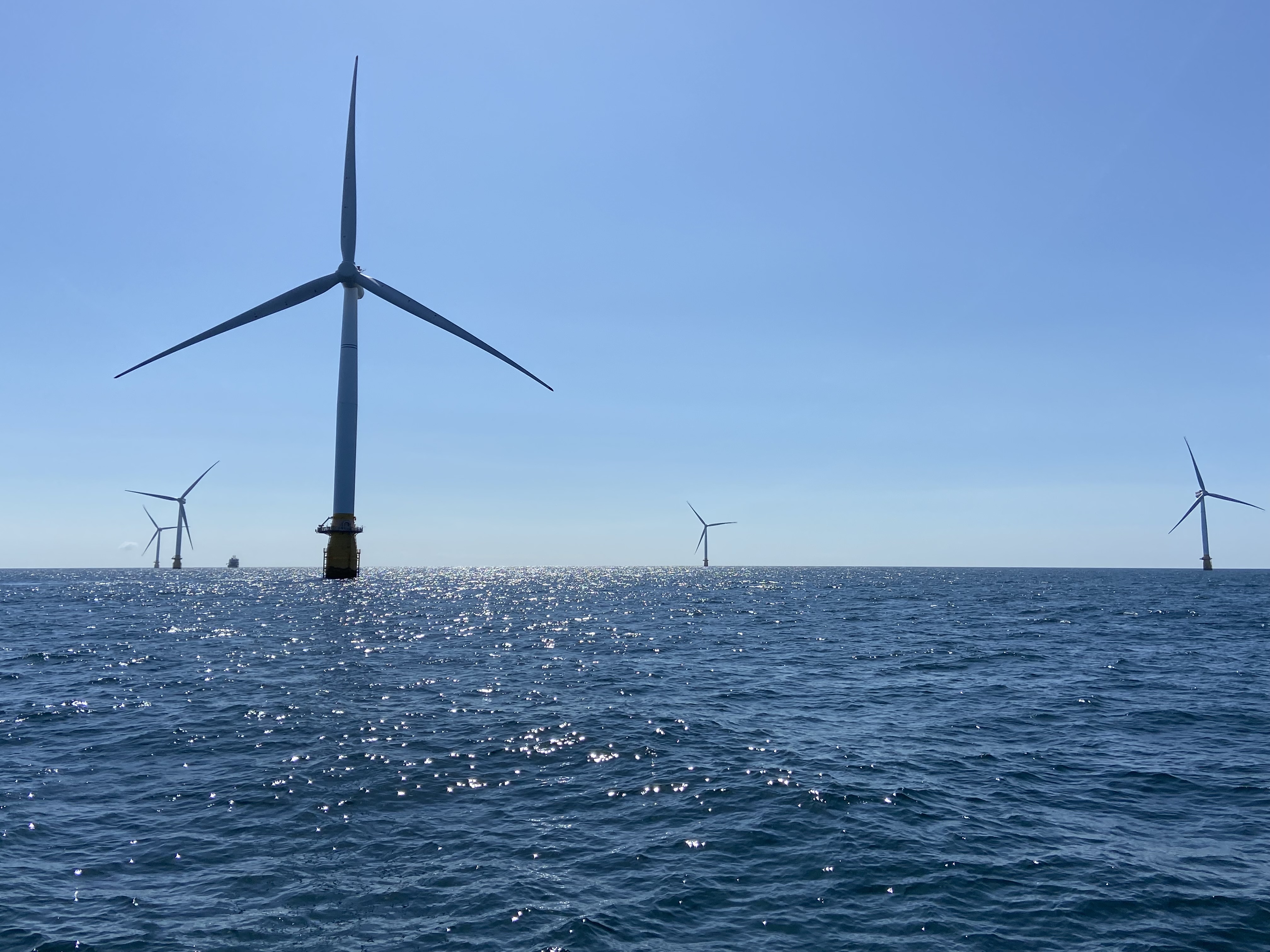 Offshore wind installation in the sea