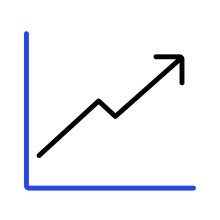 Graph with an upward trajectory
