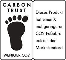 Weniger CO2 logo