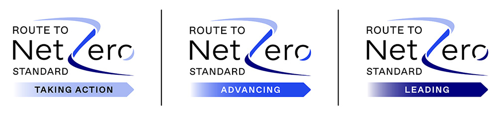 Route to Net Zero Standard logos