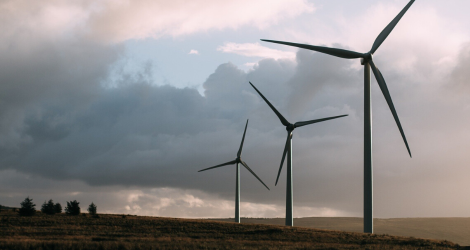 Three wind turbines cropped