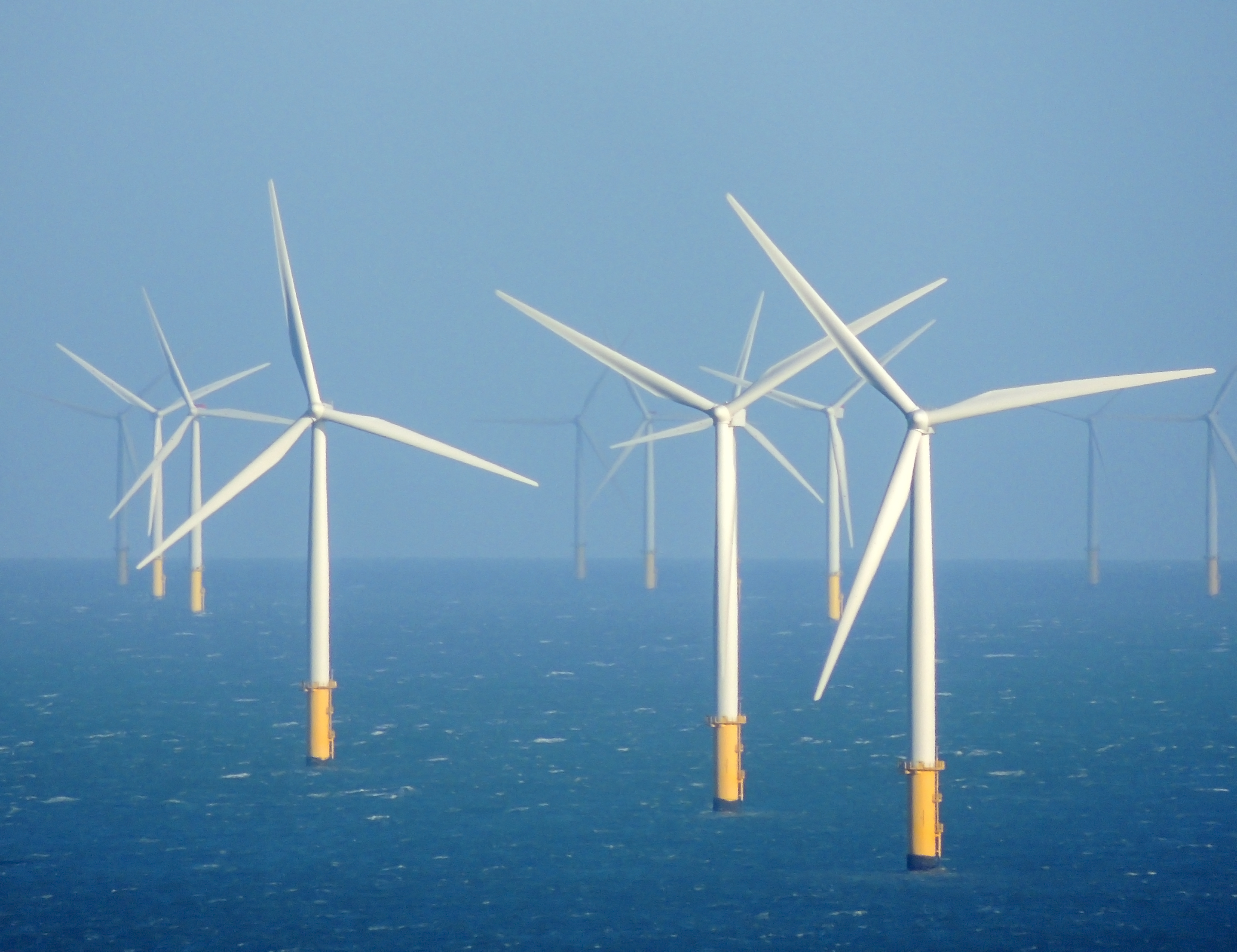 Wind turbines in the Irish Sea