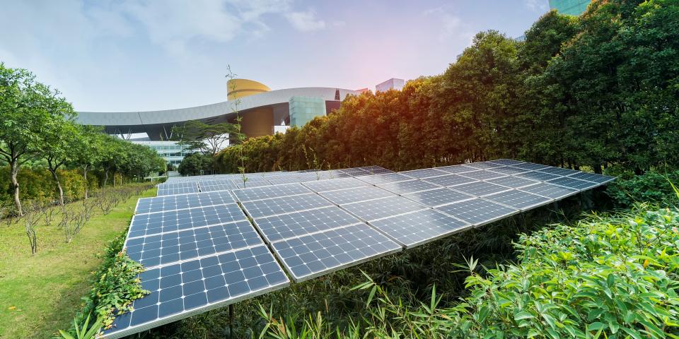 Solar Panel plant in inner city