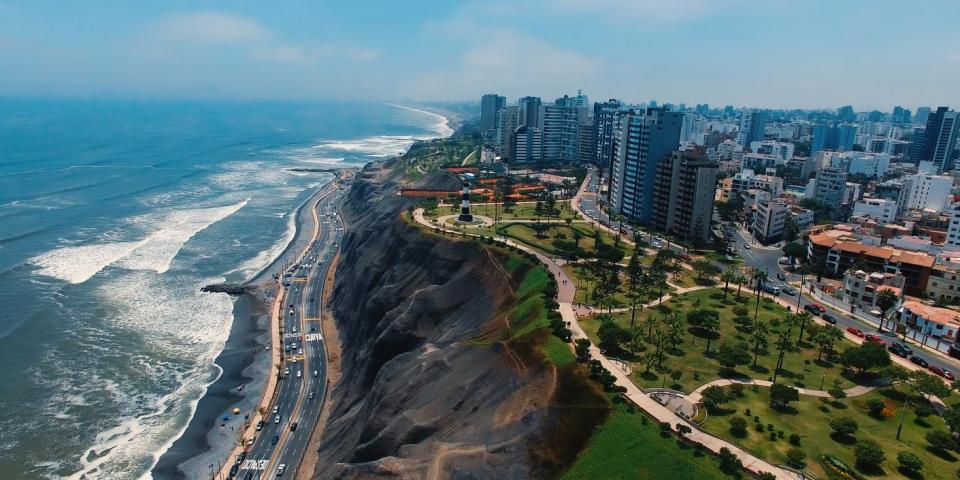South american coastline