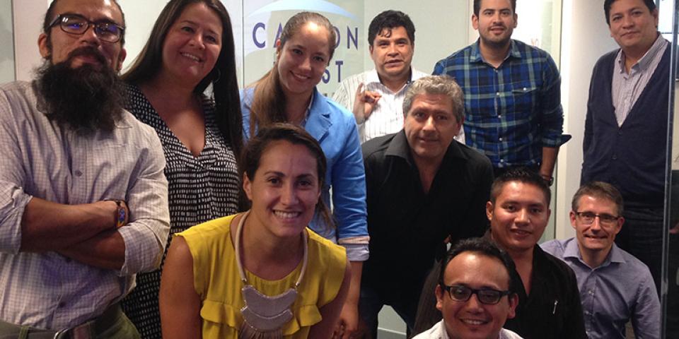 Participantes de los gobiernos estatales asistieron a un taller en las oficinas de Carbon Trust en la Ciudad de México
