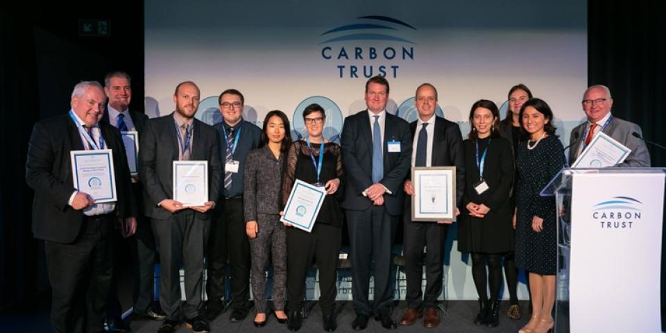 Winners of the Carbon Trust Assurance Awards 2019