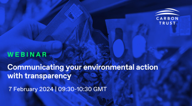 Communicating your environmental action with transparency webinar