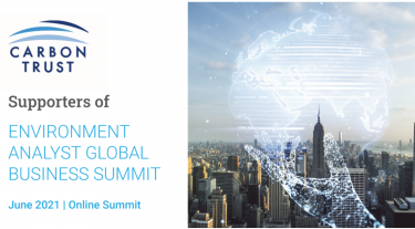 Carbon Trust supporters of Environment analyst global business summit June 2021 - Online summit