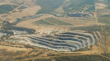 Open mine pit in South Africa