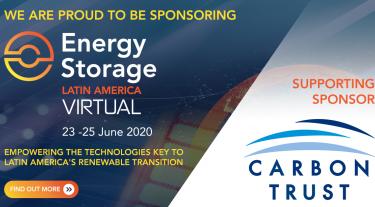 Image reads: We are proud to be sponsoring energy storage latin america virtual 23 to 25 June 2020