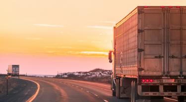 Truck on the motorway