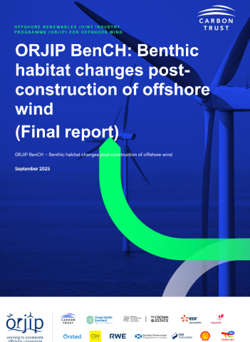 ORJIP: Benthic Habitat changes post-construction of offshore wind (BenCH) 