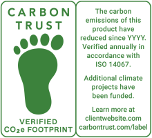 Verified additional footprint label