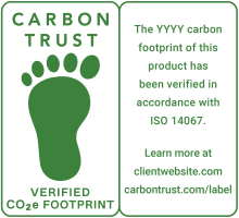 Verified b2b footprint label