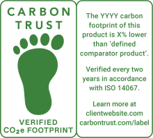 Verified lower than family footprint label