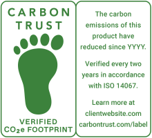 Verified reduced footprint label