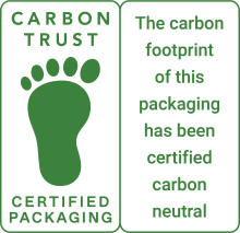 Carbon neutral packaging (green) label